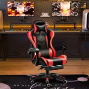 Ergonomic Gaming Chair with Lumbar Support - Racing Style Office Chair for PC, Gaming, Home, Office - Adjustable Height, 5-Point Adjustable Tilt System