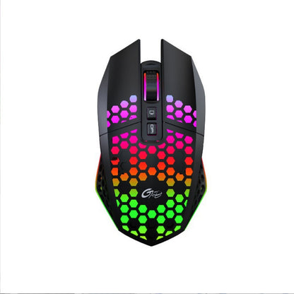 Wireless Charging Mouse - RGB Illuminated Silent Click USB Wireless Optical