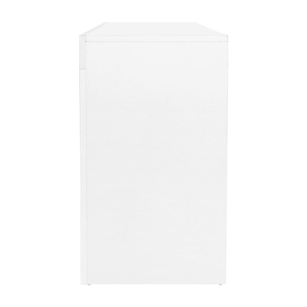 LED TV Cabinet – Modern Entertainment Unit With RGB LED Lighting, Push-To-Open Cabinets