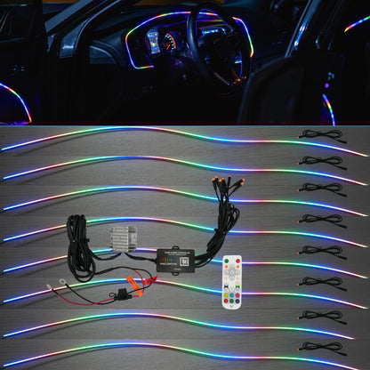 Flow Series Interior Trim Fiber optic Light Kit | 2–8pc Custom Setup