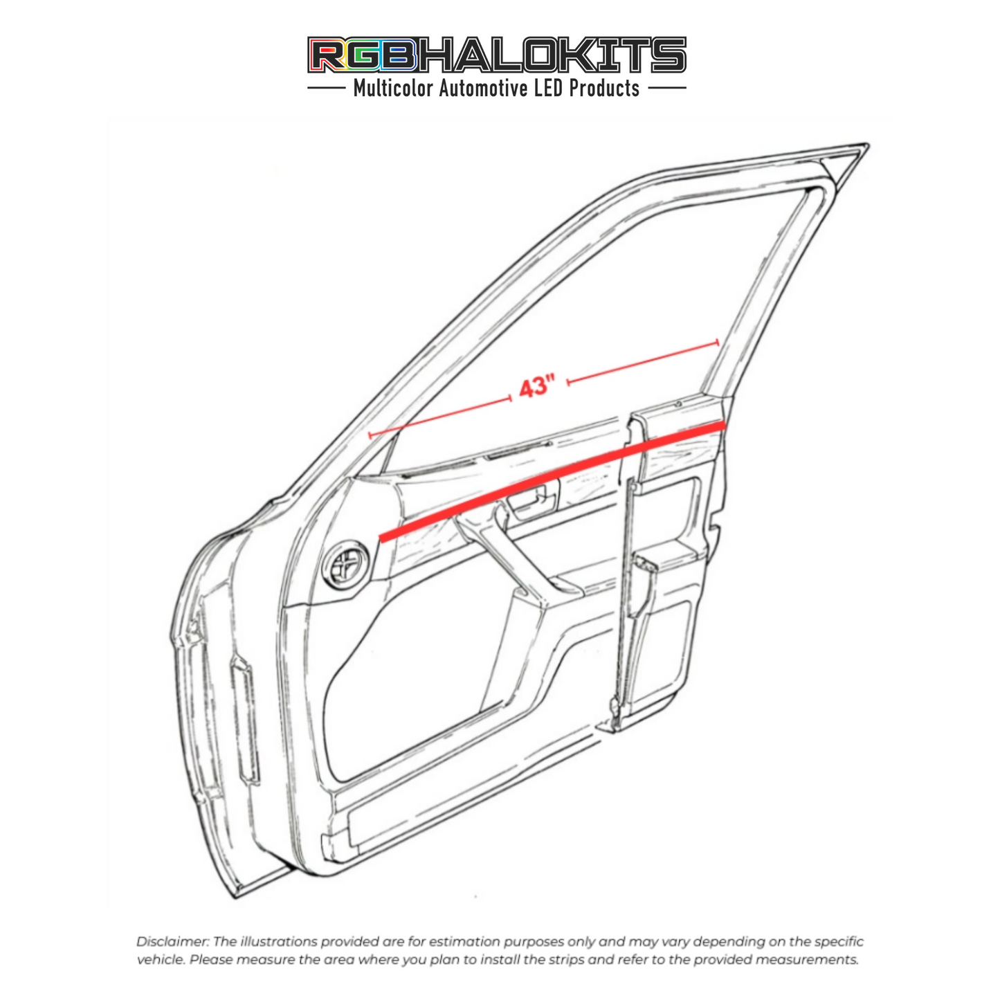 RGBW Fiber Optic Interior Ambient Lighting Kit 2.0 (6pc)
