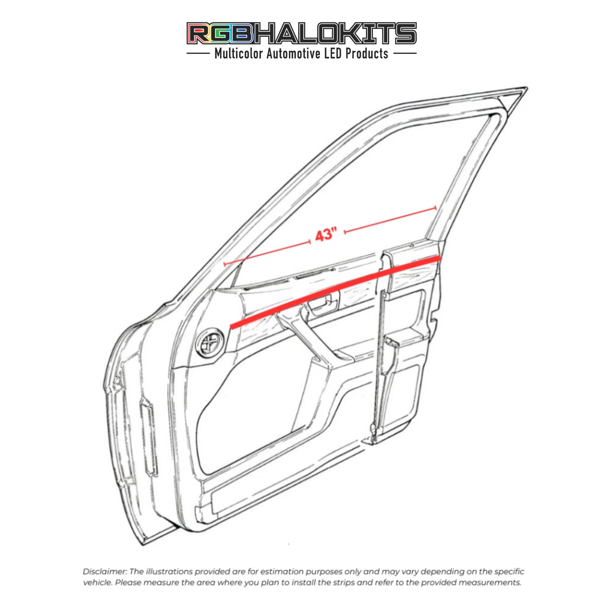 RGBW Fiber Optic Interior Ambient Lighting Kit 2.0 (6pc)