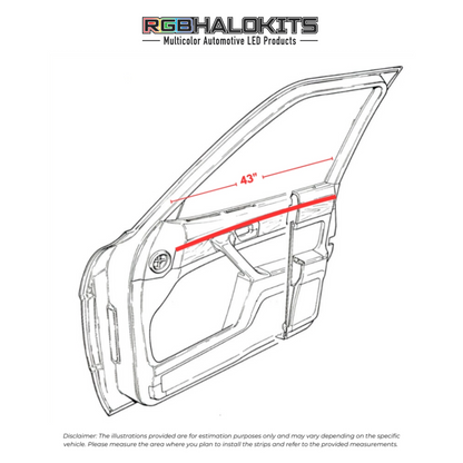 RGBW Fiber Optic Interior Ambient Lighting Kit 2.0 (6pc)