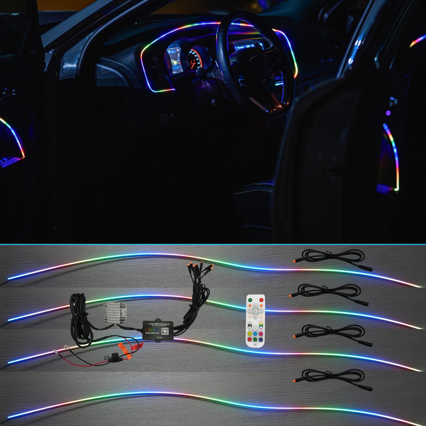 Flow Series Interior Trim Fiber optic Light Kit | 2–8pc Custom Setup