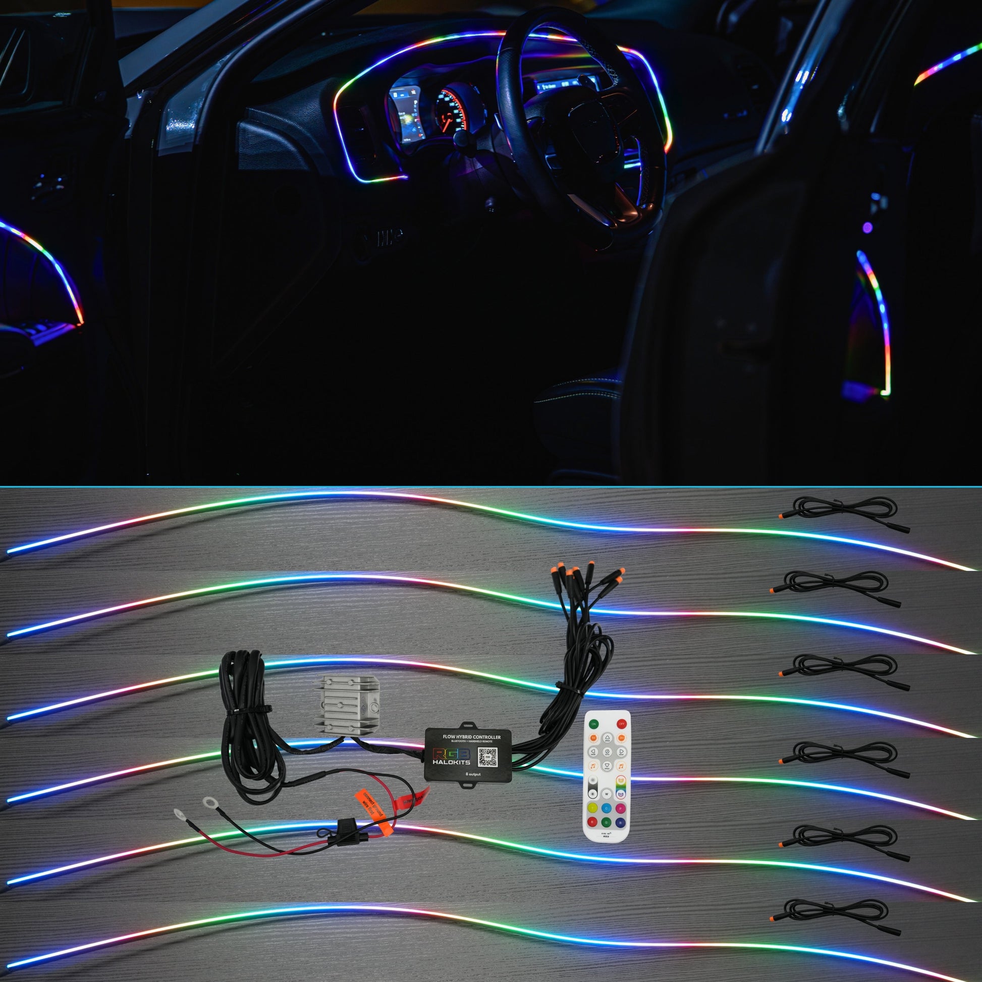 Flow Series Interior Trim Fiber optic Light Kit | 2–8pc Custom Setup
