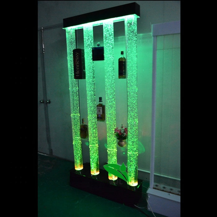 Remote Control 16 RGB LED Color Changing Waterproof Acrylic Glow bar Furniture Illuminated Wine Display Cabinet