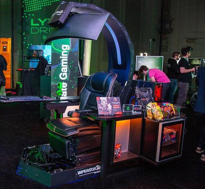 CES Hot Imperator Works IW R1 Computer Cockpit Genuine Leather Chair Workstation with RGB OEM ODM acer predator Thronos comfort