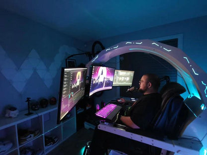 CES Hot Imperator Works IW R1 Computer Cockpit Genuine Leather Chair Workstation with RGB OEM ODM acer predator Thronos comfort