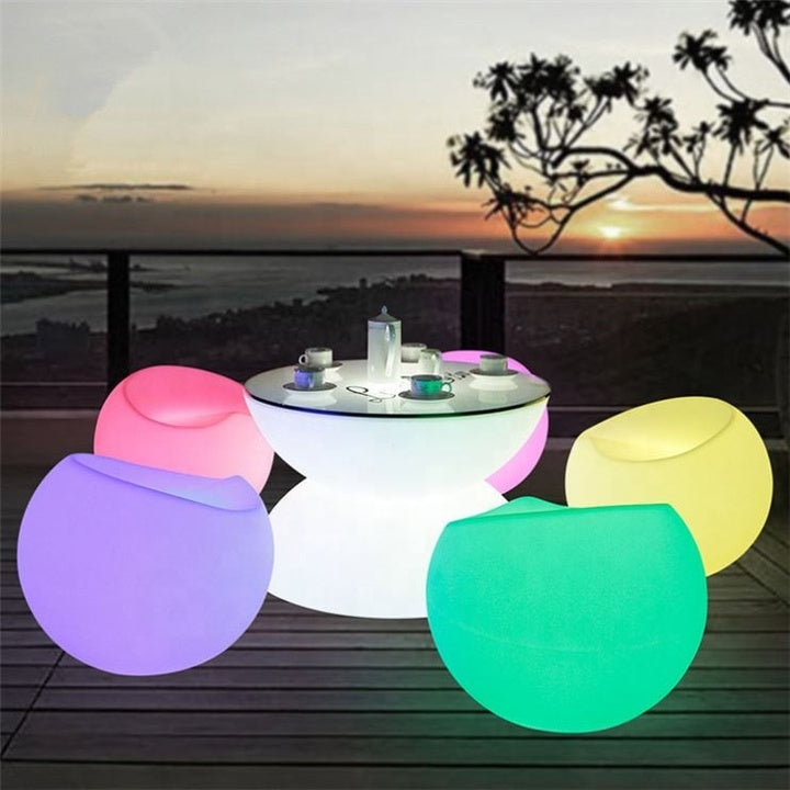 Nightclub KTV Modern Furniture Outdoor Remote Rgb Color Illuminated Salon Events Bar Sofa Seat Sectional Sofa with Led Lights