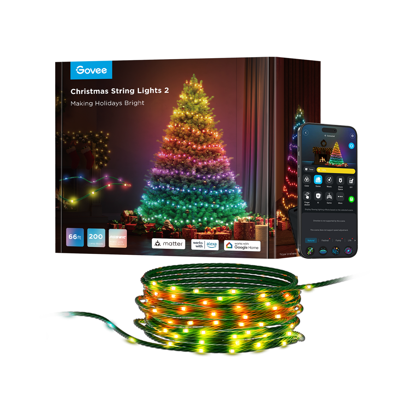 Govee Christmas String Lights 2