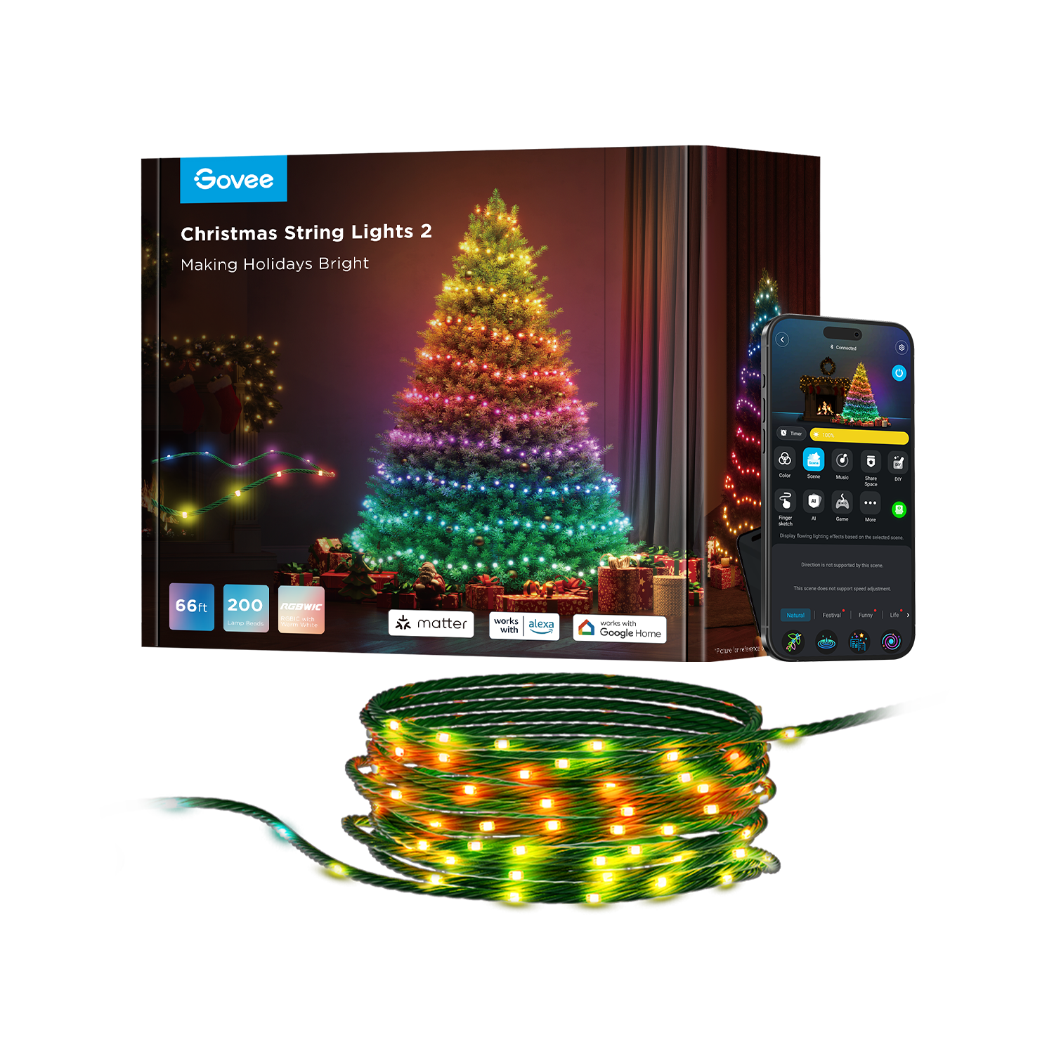 Govee Christmas String Lights 2