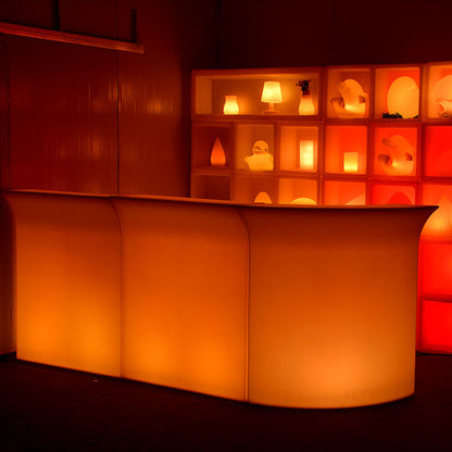 Wholesale Plastic RGB Illuminated bar Table Led Luminous Furniture With Remote Control for Bar Club