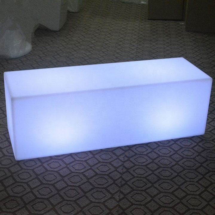 Wholesale Plastic RGB Illuminated bar Table Led Luminous Furniture With Remote Control for Bar Club