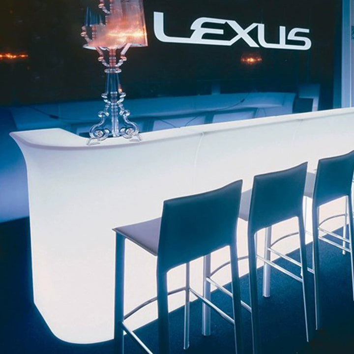 Wholesale Plastic RGB Illuminated bar Table Led Luminous Furniture With Remote Control for Bar Club