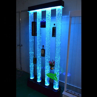 Remote Control 16 RGB LED Color Changing Waterproof Acrylic Glow bar Furniture Illuminated Wine Display Cabinet