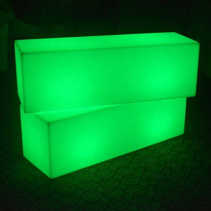 Wholesale Plastic RGB Illuminated bar Table Led Luminous Furniture With Remote Control for Bar Club
