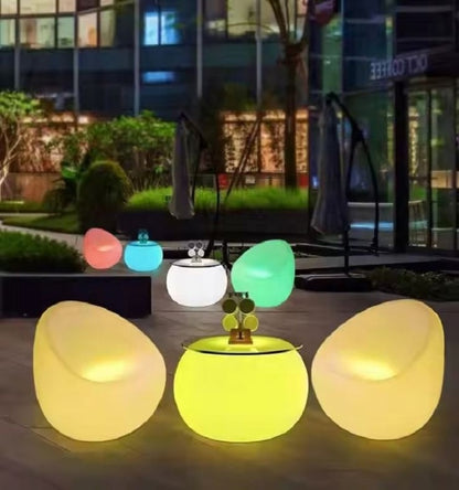 Nightclub KTV Modern Furniture Outdoor Remote Rgb Color Illuminated Salon Events Bar Sofa Seat Sectional Sofa with Led Lights