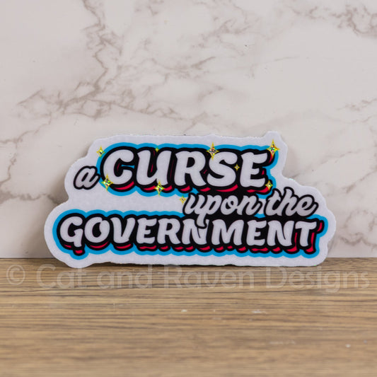 Vinyl Sticker – Funny Political Decorative Sticker with Holographic Spots