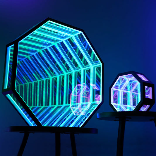 Infinity Mirror Light – Remote Control LED Lamp with Adjustable Brightness & Multicolor Effects