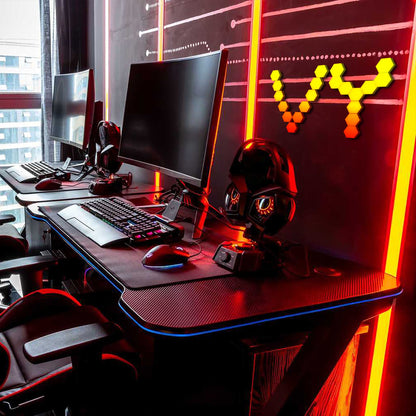 Modular Wall Lights – Touch Sensitive Honeycomb LED Panels with Remote Control