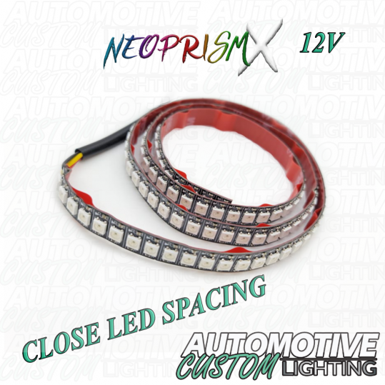 NeoPrismX 36″ RGB 12v Close Spaced Strip (NON-WATERPROOF)