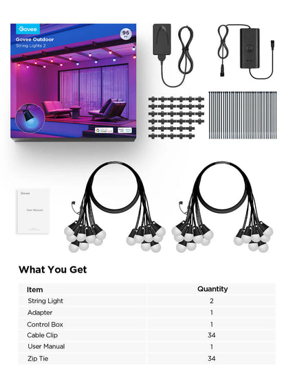 Govee Outdoor String Lights 2