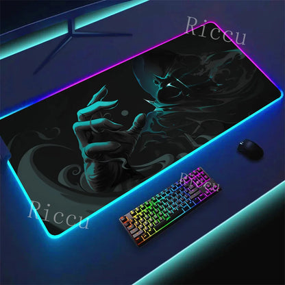 RGB HD Valorants Game Character Mouse pad Printing Computer Gamers Locking Edge Non-slip Mouse Pad Keyboard PC Deskmats E-Sports