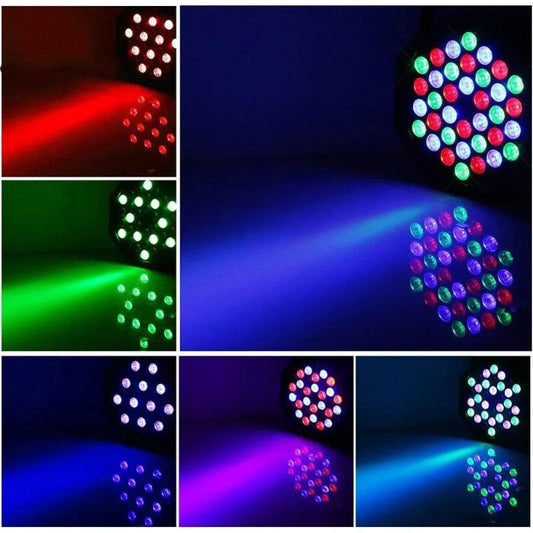 Par Lights DJ Stage Light RGB 36 LED with Sound Activated Remote Control DJ Uplighting for Wedding Party Club Christm