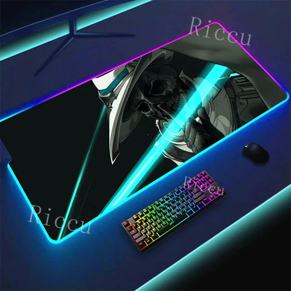 RGB HD Valorants Game Character Mouse pad Printing Computer Gamers Locking Edge Non-slip Mouse Pad Keyboard PC Deskmats E-Sports