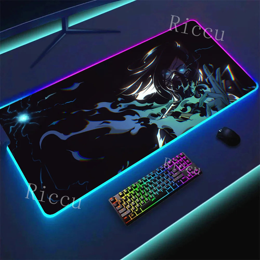 RGB HD Valorants Game Character Mouse pad Printing Computer Gamers Locking Edge Non-slip Mouse Pad Keyboard PC Deskmats E-Sports