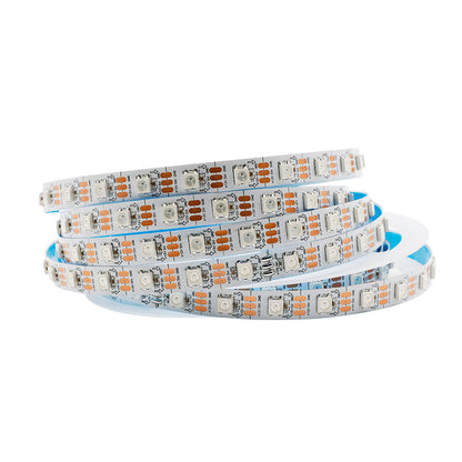 RGBIC LED Strip Light | WS2815 Individually Addressable | Breakpoint Resume | SMD5050 RGB | 60 LEDs/M | 5M (16.4FT) Roll | 12V DC | White/Black PCB | IP00/IP65/IP67 Options | Strip & Kit Packages