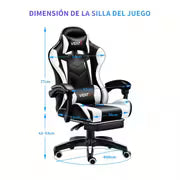 Ergonomic Gaming Chair with Lumbar Support - Racing Style Office Chair for PC, Gaming, Home, Office - Adjustable Height, 5-Point Adjustable Tilt System