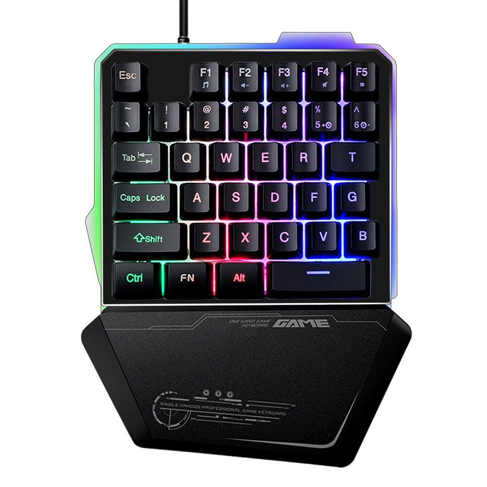 RGB Mechanical Keypad - One-Handed Gaming Keyboard with Programmable Macro Keys