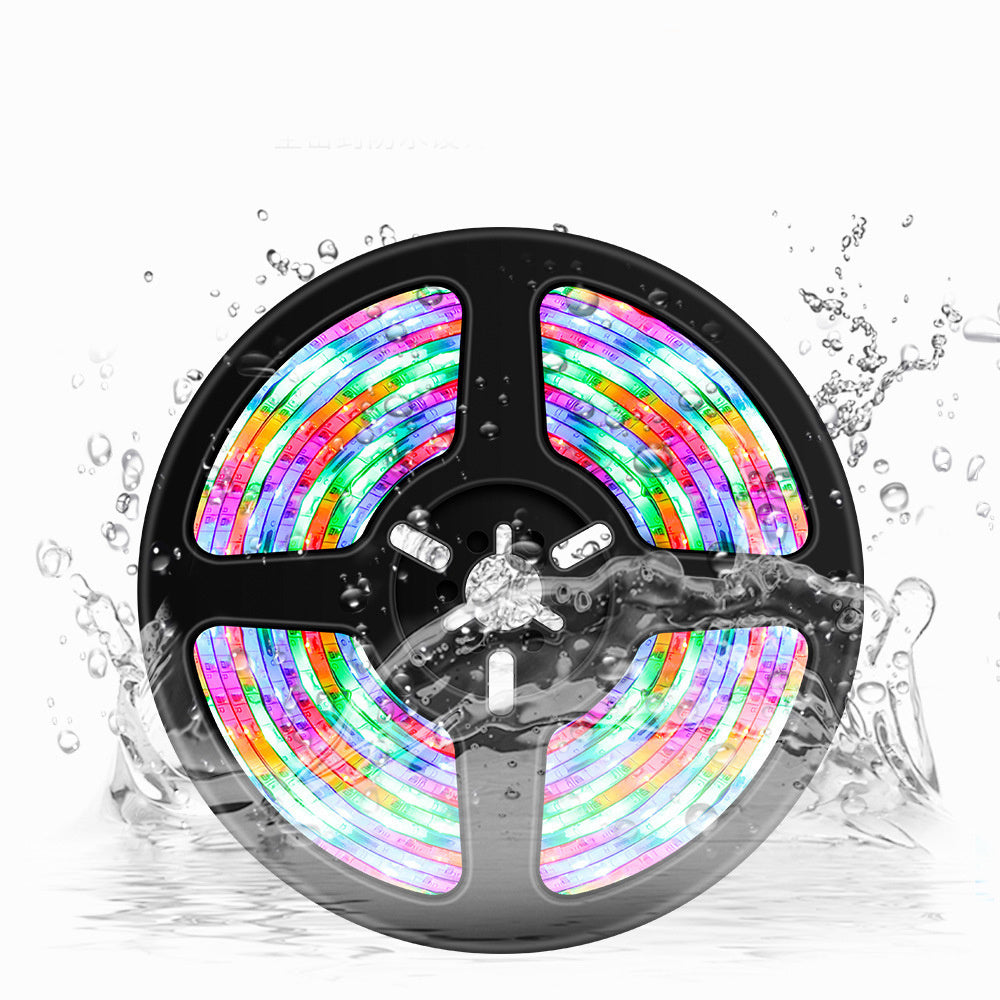 Rgb Led Light Strip - Colorful Dimmable 5050 Waterproof Tape With Remote Control