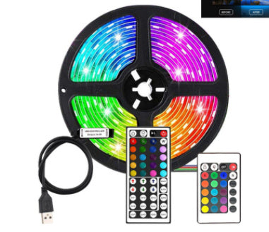 Rgb Led Light Strip - Colorful Dimmable 5050 Waterproof Tape With Remote Control
