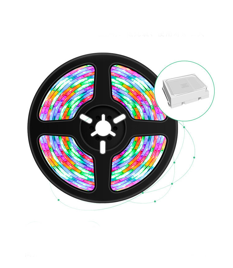 Rgb Led Light Strip - Colorful Dimmable 5050 Waterproof Tape With Remote Control