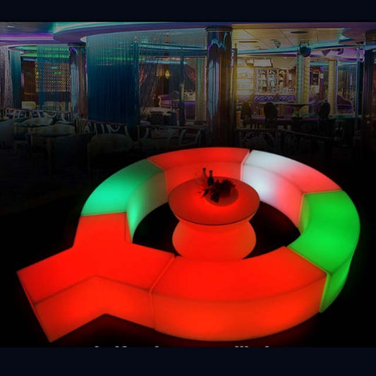 RGB Outdoor Party Seating With Remote Control & Color Changing Light