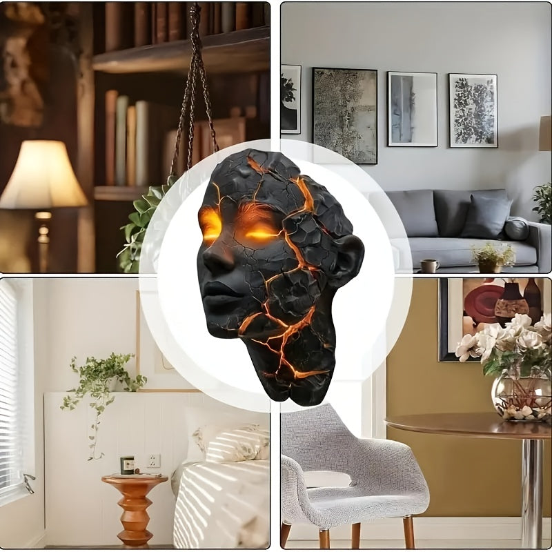 Fashionable Broken-soul Wall Lamp, 3D Illusion LED Wall Lamp, Broken Glass Effect Lamp, Halloween Decoration, Suitable For Bedrooms, Living Rooms, Bars, Cafes - Energy-saving And Easy To Install