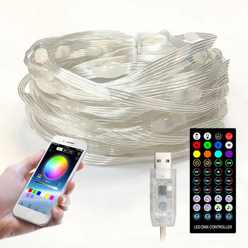 RGB Christmas Lights - Waterproof USB Powered String With Remote Control