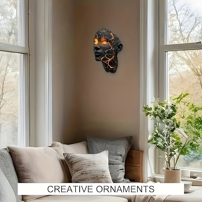 Fashionable Broken-soul Wall Lamp, 3D Illusion LED Wall Lamp, Broken Glass Effect Lamp, Halloween Decoration, Suitable For Bedrooms, Living Rooms, Bars, Cafes - Energy-saving And Easy To Install