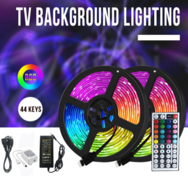 Rgb Led Light Strip - Colorful Dimmable 5050 Waterproof Tape With Remote Control