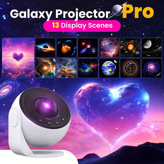 2025 New Model 4K HD Earth Projector PRO, 13 Film Card, Globe Galaxy Projection Lamp Pro Version, Table Lamp From Home Decor