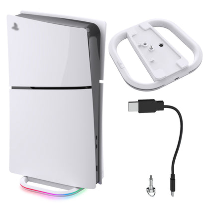 RGB Ambience Light Base - PS5 Accessories Gaming Console Stand with LED Ambient Light