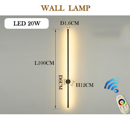 RGB Wall Lamp - Nordic Style LED Living Room Lighting With Iron Shade & E14 Holder