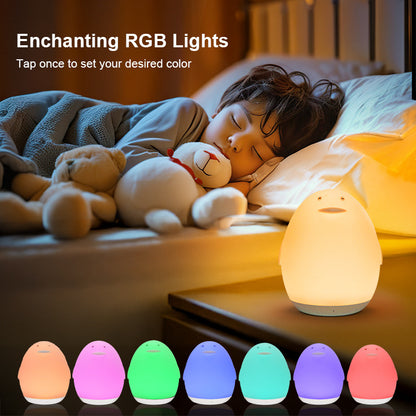 Usb Rechargeable Lamp - RGB Silicone Desk Light With Ambient Color Changing