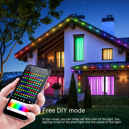 Bluetooth LED Light Chain - USB Powered RGB LED String Lights With Remote Control