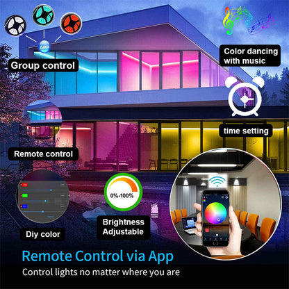 LED Strip RGB - Flexible Bluetooth 5V Waterproof Color Changing Lights with Remote Control