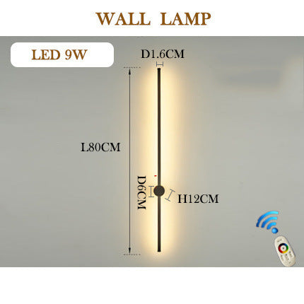 RGB Wall Lamp - Nordic Style LED Living Room Lighting With Iron Shade & E14 Holder