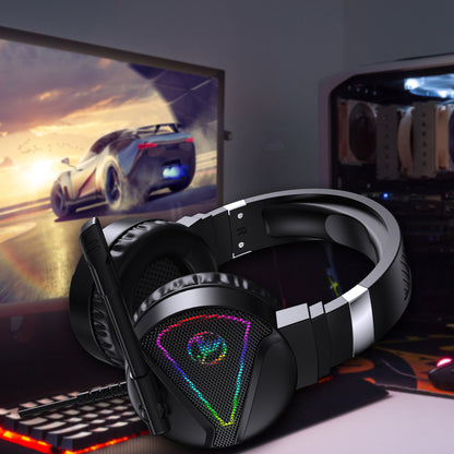 RGB Gaming Headset - Wired ABS Material Headphones With Mic, USB Plug