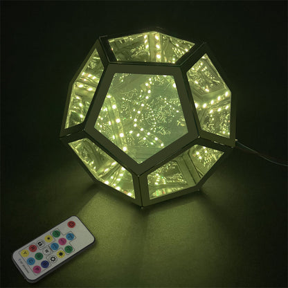 Trance Table Lamp – Geometric LED Infinity Lamp with Remote Control & Multi-Color Light
